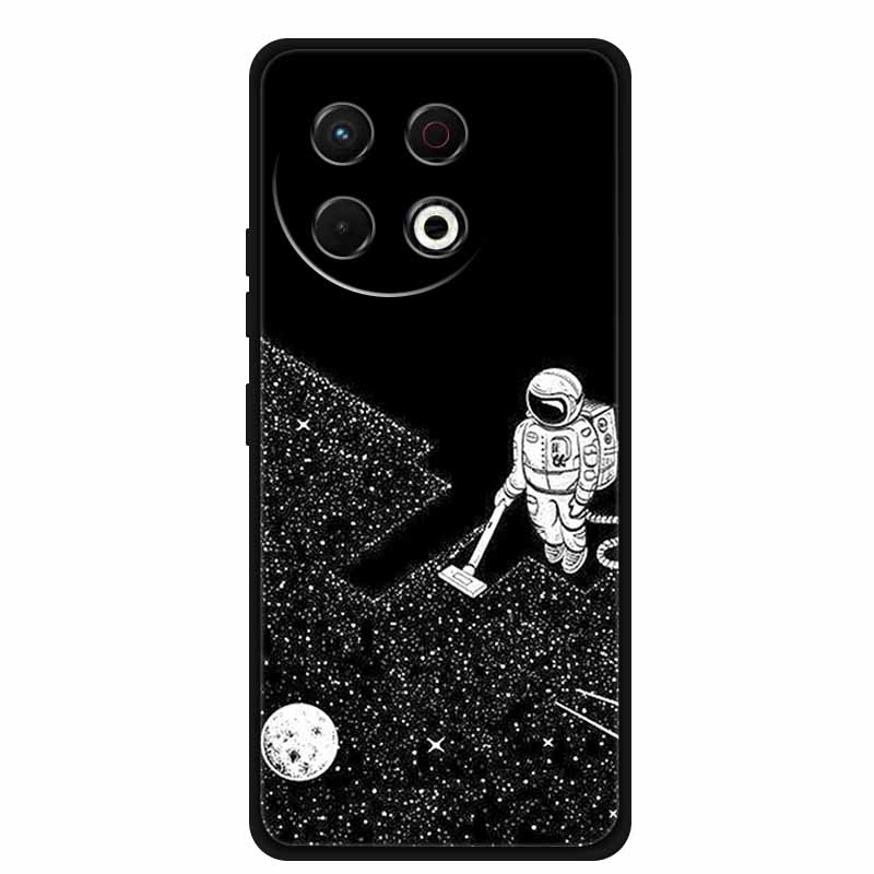 Für Tecno Spark 30 Pro 4G Hülle Spark30 Pro Hülle Schwarzes Silikon Weiche Rückseite Hülle Für Tecno Spark 30 Pro Handyhülle 30Pro Tasche