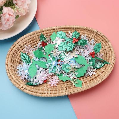 Glitter Accessory Wedding Decoration Home Decor Festival Ornament Tinfoil Sequins Xmas Snowflake Christmas Confetti