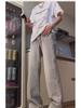 Light Blue Men's Flared Machete Jeans - Versatile American High Street Style, Straight Leg Summer Pants.