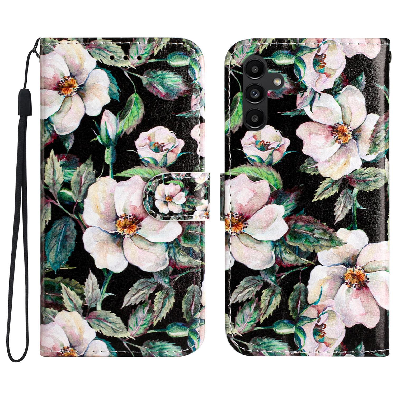 

For Samsung Galaxy A56 5G Wallet Case Printed Pattern Design Leather Phone Cover H