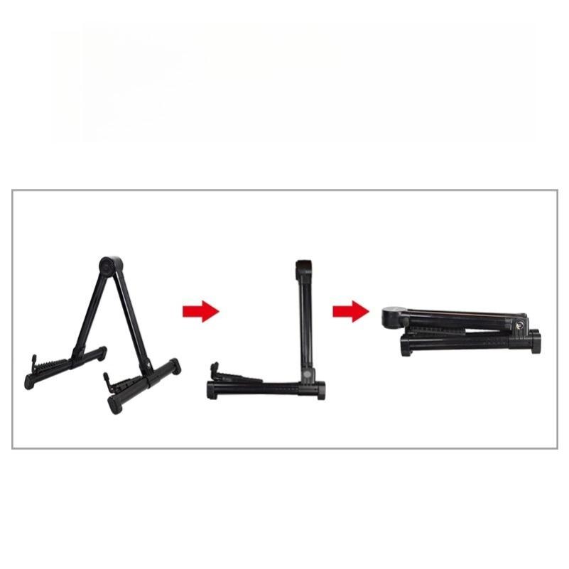 Portable Folding Guitar Stand for Acoustic Electric and Bass Guitars -Lightweight ABS A-Frame Floor Stand with Compact Foldable
