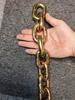 GB G80 Gold Plated Manganese Steel Lifting & Towing Chain Sling, Galvanized