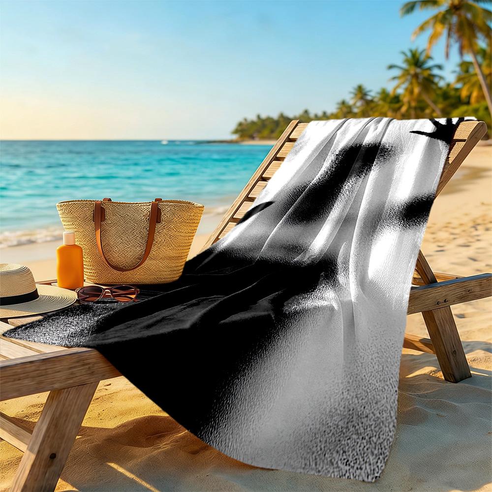 Halloween Beach Towel Quick-Dry Soft Microfiber Comfortable Lightweight Suitable for Sports, Travel, Swimming, Yoga, Bathroom, Beach, And Pool