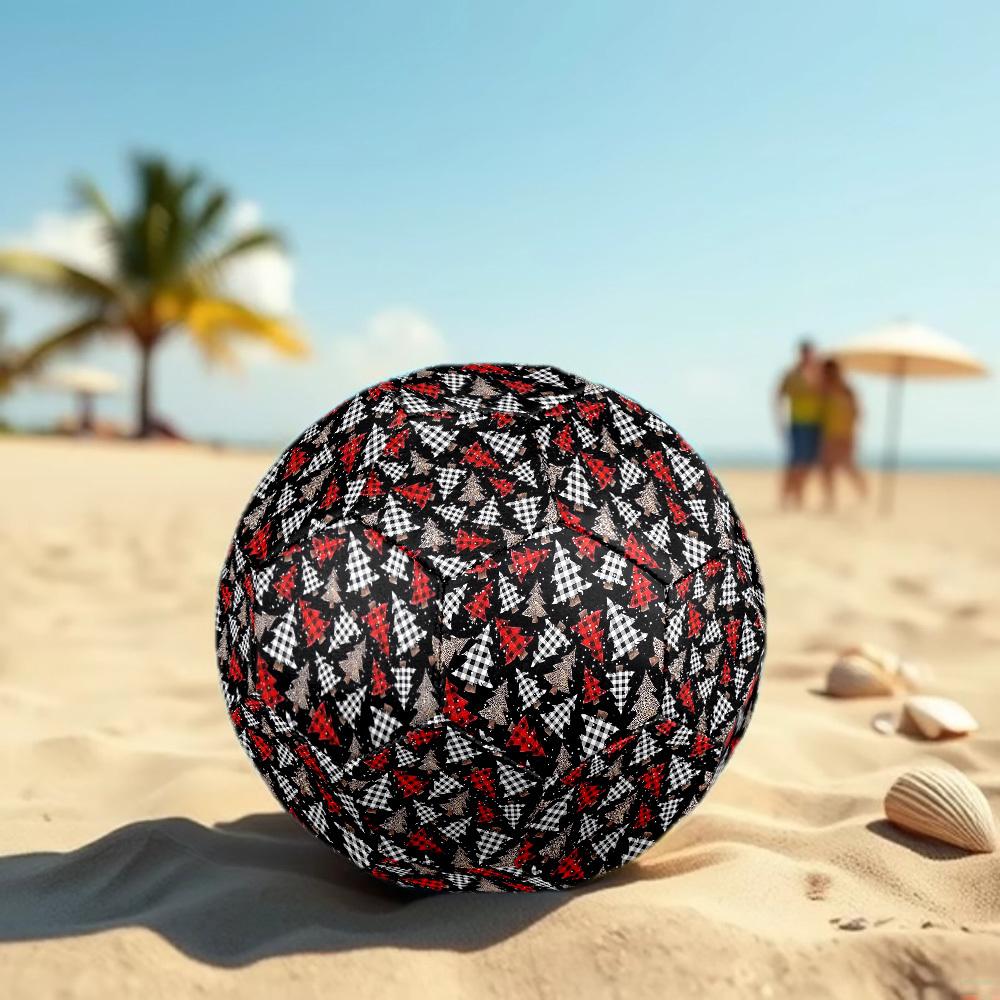1pc Christmas Tree Plaid Size 5 Soccer Ball Professional Match Training Football Indoor &Outdoor Sports Ball Lightweight Durable M6569