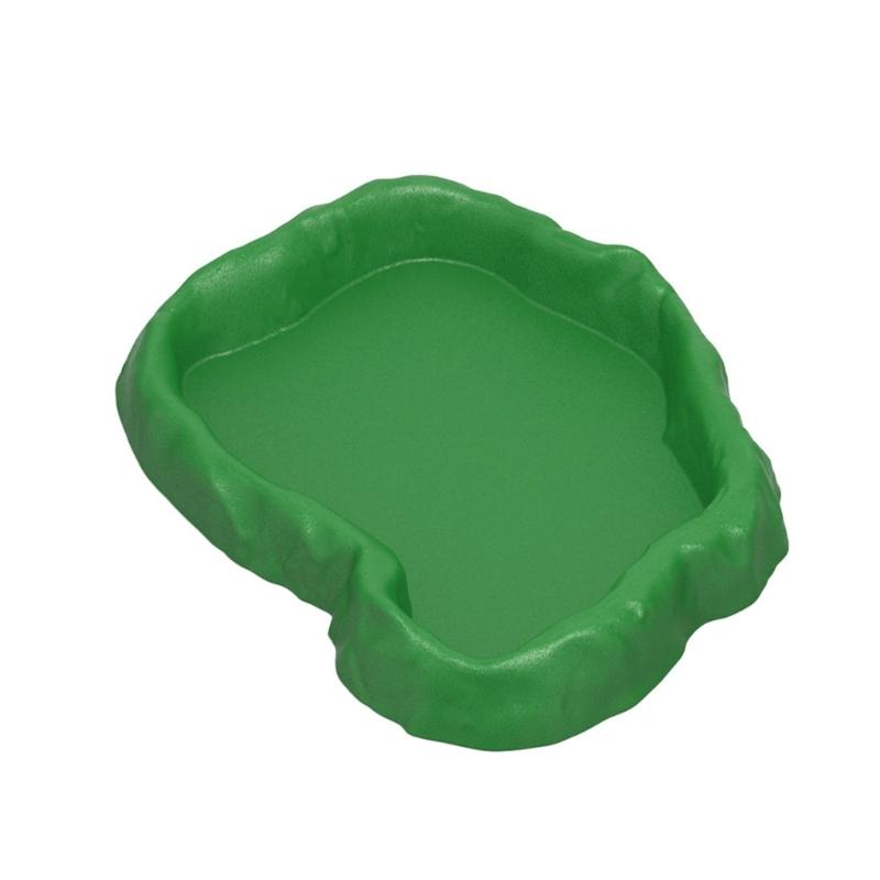 3in1 MultiFunctional Plastic Reptiles Food Water Feeder Bowl Bath Bowl For Amphibians Feeding Bathing And Watering Supply