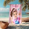 Custom Name Ultra-Soft Beach Towel with Ms. Rachel Theme,Ideal for Pool - Camping, Diving - Perfect Travel Essential, Vibrant Beach Towel.