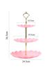 Nordic Style Three Layer Fruit Plate Plastic Cake Hotel Birthday Party Snack Dessert