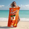 Proof Beach Towel with Aperol Spritz Pattern - Soft,absorbent,quick-drying,machine Washable - Perfect for Swimming,camping,bathing