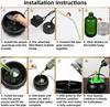 Sets Witch Cauldron Decoration With Magic Levitation Potion Bottle And Atomizer Dark Plastic Magic Basin Suitable for Halloween