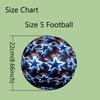 1pc Standard Football Size 5, Soccer Balls, FIFA World Cup Theme Soccer Ball, Machine Stitched, Ball for Training & Outdoor Match