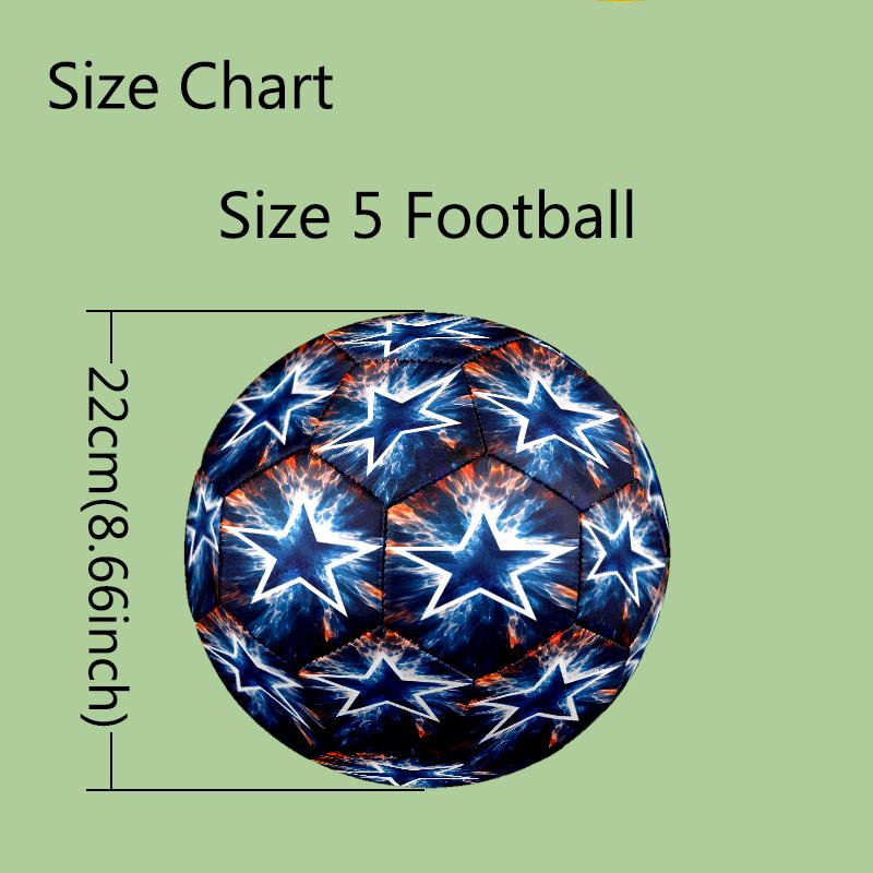 1pc Standard Football Size 5, Soccer Balls, FIFA World Cup Theme Soccer Ball, Machine Stitched, Ball for Training & Outdoor Match