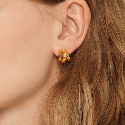 Murmur [925silver]Great Triple Hoop Earring