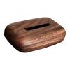 Paper Towel Holder Walnuts Tissue Box Cover for Desk and Bathroom Decoration Elegant Napkin Dispenser