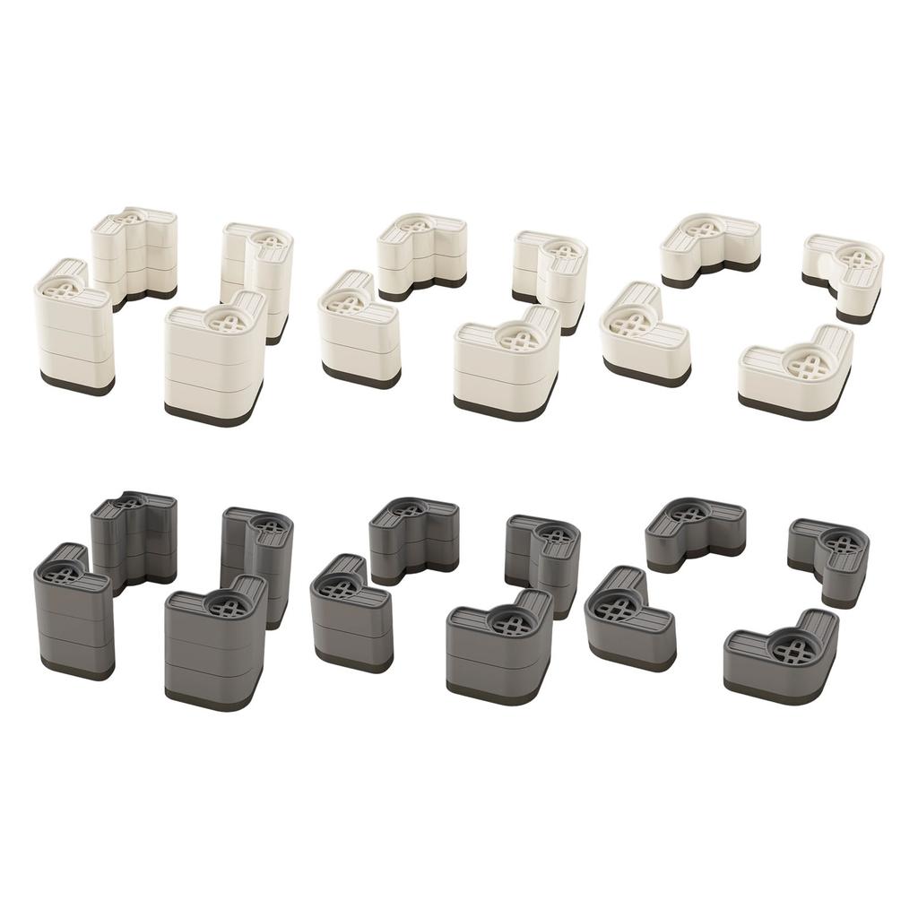 4Pieces Nonslip Plastic Pads for Washers and Appliances to Minimizing Vibration and Protect Surfaces from Damage