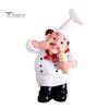 Decorative Note Holders 3D Cartoon Chef Refrigerator Magnet, Resin Baker Fridge Magnets Memo Notes Photo Holder for Home Decor Magnet