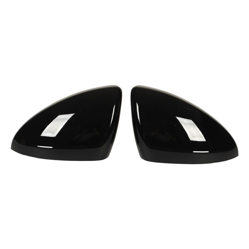 2Pcs Door Mirror Cap Left Right Glossy Black Rearview Mirror Cover Replacement for Chevy Cruze