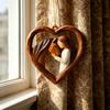 2D Acrylic Girl Horse Heart Ornament Car Rearview Mirror Double-Sided Printed Keychain Fade-Resistant Equestrian Lover Gifts