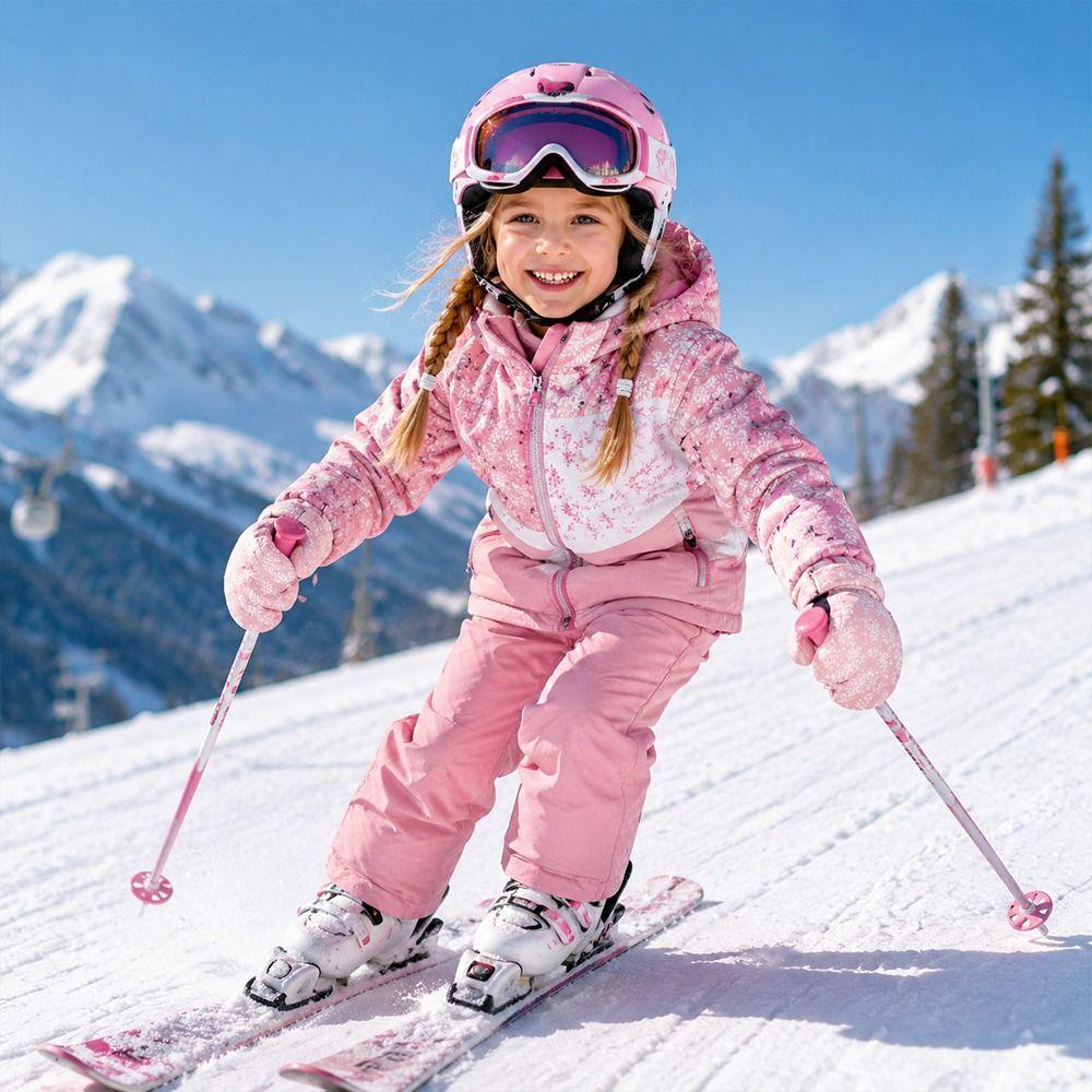 Non-slip Snow Gloves Warm Kids Winter Mittens Fashion Children Ski Gloves  Mountaineering