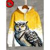 Christmas Animal 3D Print Hooded Shirt  Casual Streetwear Long Sleeve Hooded Sweatshirts Pullovers Clothing Tops