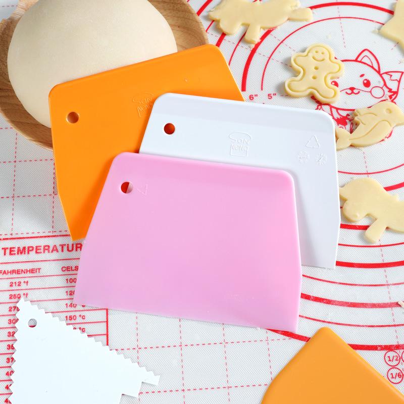 Plastic Trapezoidal Dough and Cake Scraper