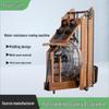 Foldable Wooden Water Resistance Rowing Machine for Home and Gym Use