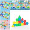 Matching Game Shape Colors Matching Memory Chess Wooden Colors Memory Chess  Kids Toys