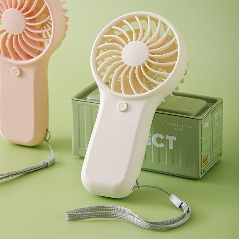 Mini Handheld Fan With Fast Speed Motor Battery Powered Portable Air Circulation For Hot Weather Activity