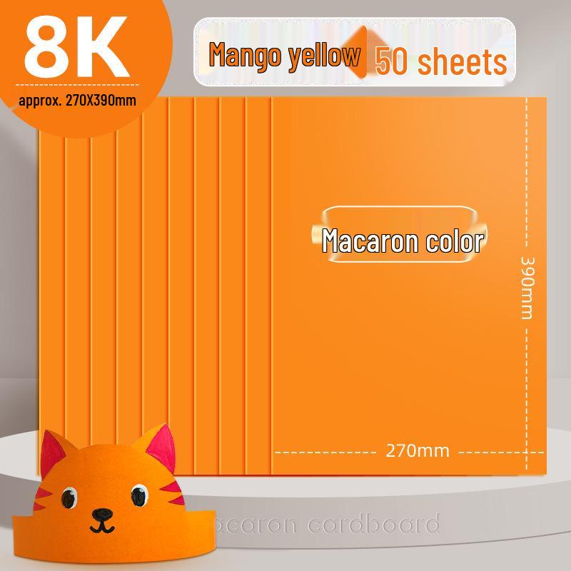 Macaron barevný karton A3/A4 4K/8K Origami papír pro studenty a pop-up knihy