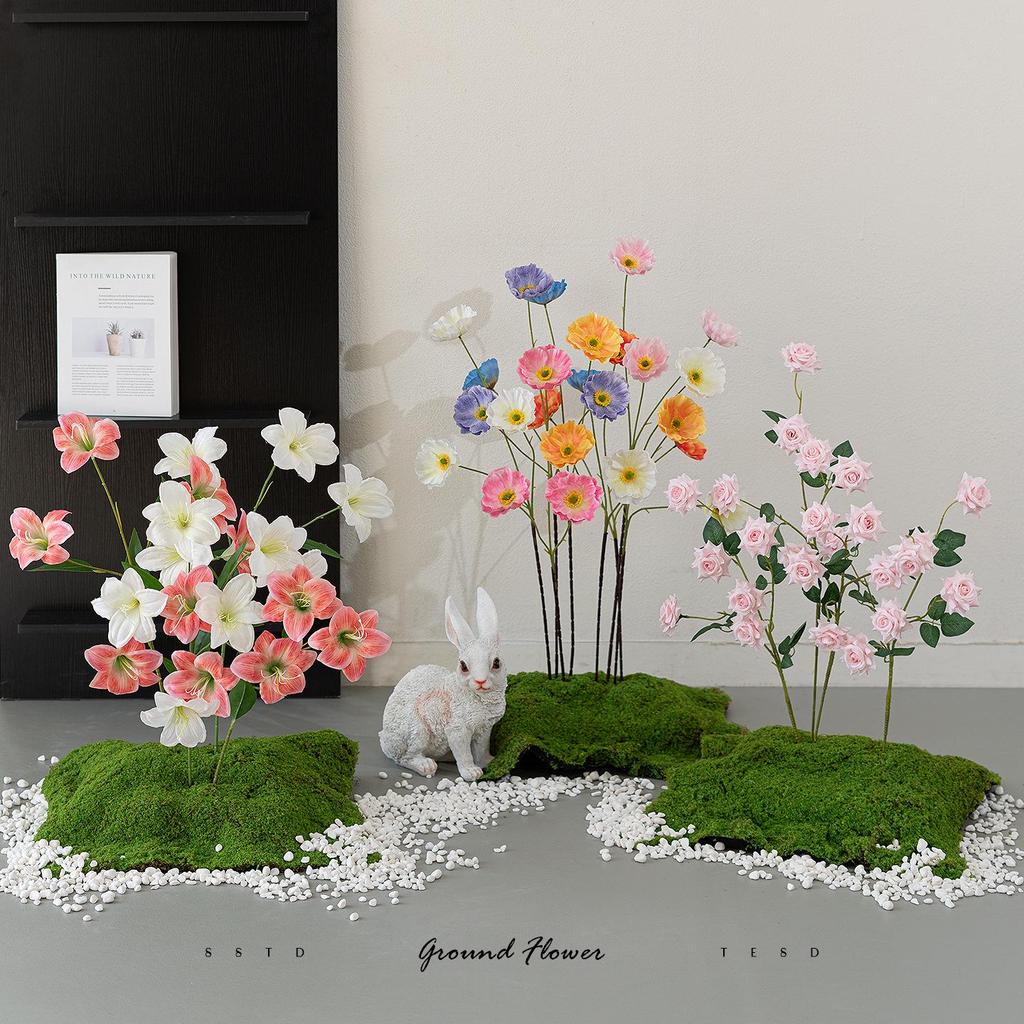 Monet Garden Artificial Floral Window Display and Landscaping Decorations