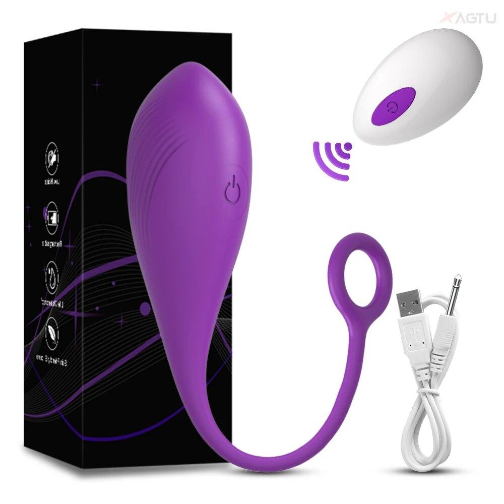 Vibratore con telecomando senza fili, stimolatore del punto G del clitoride femminile, uovo vibrante dell'amore, prodotti per adulti, giocattoli sessuali per donne, mutandine