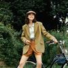 ELLE French Style Melange High-End Silhouette Fashion Design Dress Casual Loose Long Sleeve Jacket Wool Suit Coat Women jackets EX35948