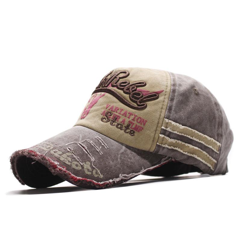 Popular old broken edge baseball cap washed full hat edged sun hat men's and women's new baseball caps