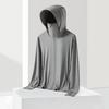 Raw yarn sunscreen clothing women's removable brim men's ice silk UPF + UV protection outdoor fishing sunscreen clothing