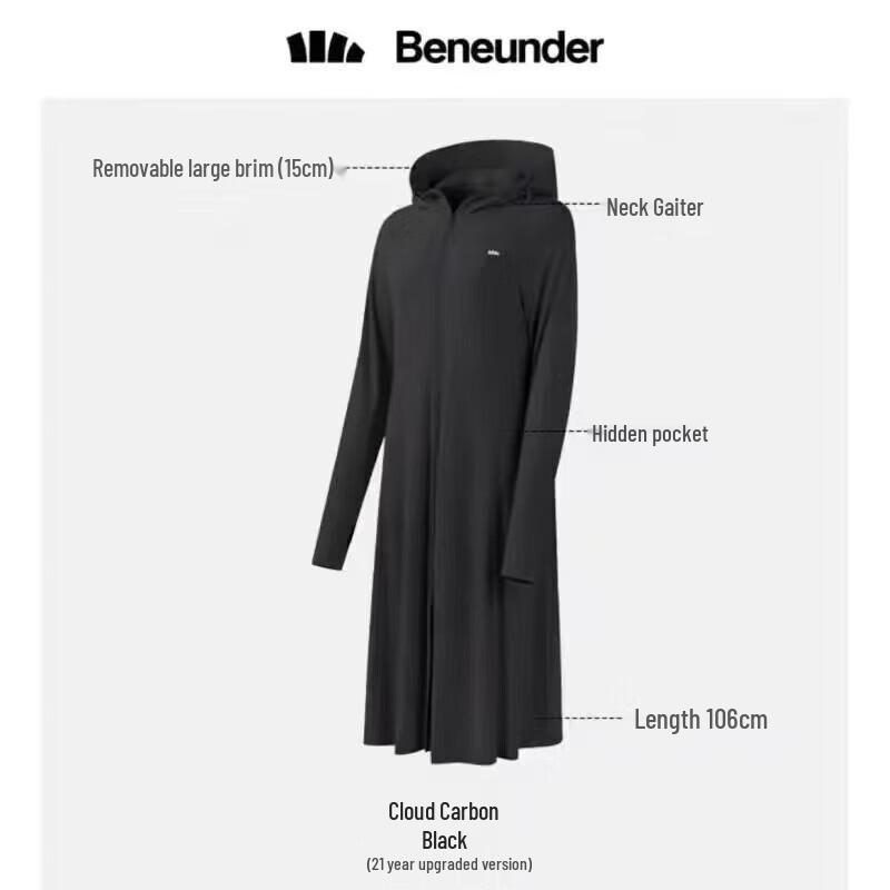 Beneath the Canopies Ice Silk Sun Protection Hoodie L