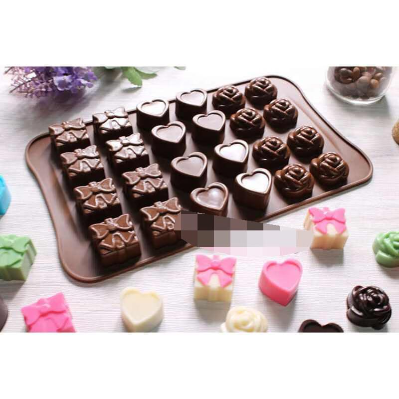 Silikonowa forma do pieczenia Serce i Róża