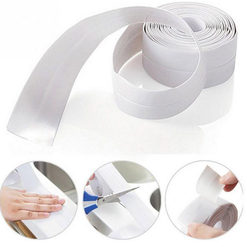 Colors Bath 4 Wall Sealing Strip Waterproof Selfadhesive Kitchen Tape Caulk