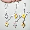 6Pieces Cats Phone Chain Fashion Bag Accessory Stylish Cats Phone Pendant Resin Texture Suitable for Unique Home Decors
