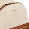 Large, Urban Women's Backpack In Beige-brown Color with an Outer Pocket - Peterson