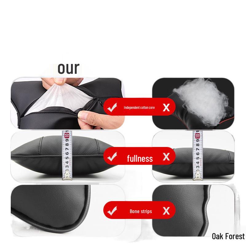 Zestaw poduszek podpierających szyję i lędźwie na zagłówek samochodowy na poduszkę oparcia