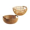Imitation Rattan Fruit Bowl Decorative Dish Basket for Wedding Centerpiece Kitchen Party Bread Snack Display Organizer