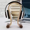 ABNRR Wooden Headset Holder,Universal Earphone Hanger Holder for Gaming Headsets & DJ Studio Headphones Desktop Headphone Rack