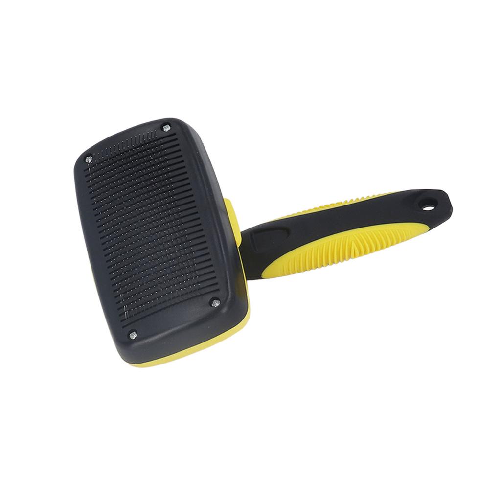 Tier Slicker Bürstenkamm Selbstreinigend Massage Fellpflege Hundehaare Haarausfall Bürste mit Nagelknipser für