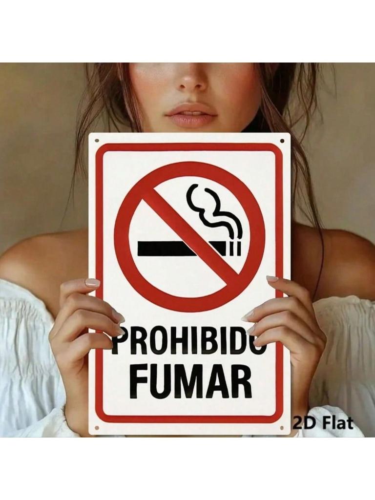 No Smoking Metal Wall Sign Bar Decor