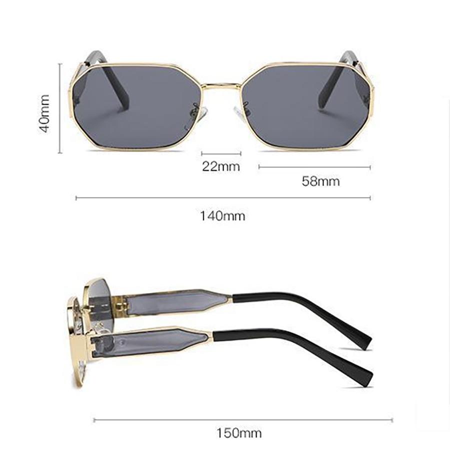 Fashion Sunglasses Small Frame Metal Sunglasses Non-polarized Fashion Accessory 