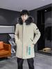 Parka d'hiver mi-longue en coton pour homme 2025: Vêtements d'extérieur épais, doublés de velours, chauds
