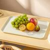 Plastic Food Serving Tray Household Large Capacity Storage Tray Reusable Snack Dessert Fruit Plate Kitchen Storage Organizer