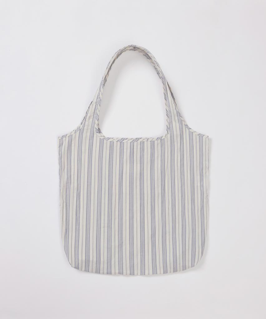 Qs Lightweight Striped Tote Bag - Ivory