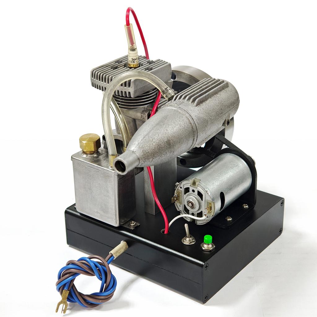 OS32 Engine DIY Modified Engine Model  with Base Motor Piston Rings Desktop Ornament Model Toy Metal Miniature Engine Model