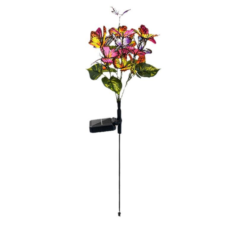 Solar LED Butterfly Flower Garden Light Outdoor Decorative Lamp