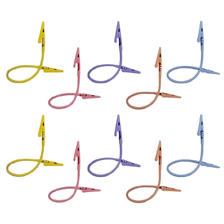 

10Pcs Heavy Duty Double Headed Note Clips Adjustable Rotating Metal Note Holder Clip for School Office Supplies